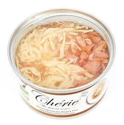 Cherie хлопья тунца с кусочками курицы в подливке