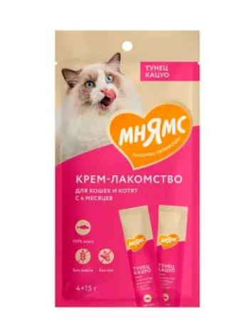 Мнямс Крем-лакомство для кошек с тунцом Кацуо