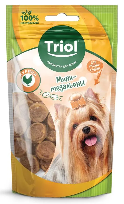 Triol Мини-медальоны из курицы для мини-собак