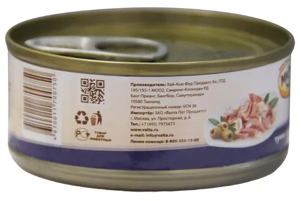 Мнямс Консервы Тунец с дорадо в нежном желе