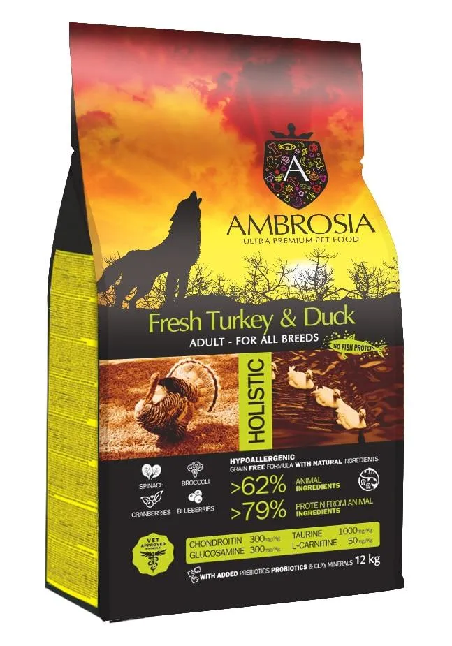 AMBROSIA Adult All Breeds (Индейка, утка)