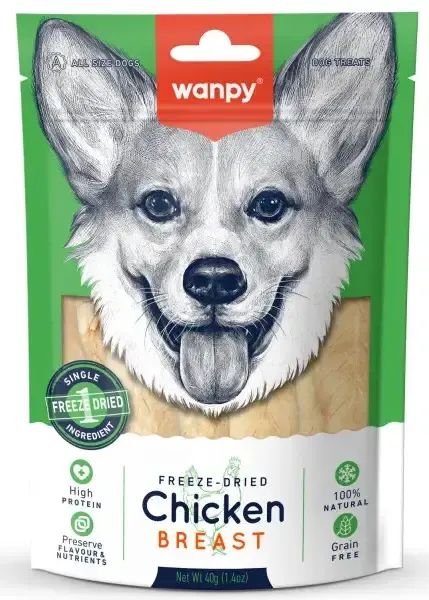 Wanpy Dog Сублимированное лакомство Курица