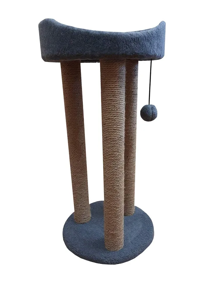 Cat House Когтеточка "Тринога с лежанкой", 85 см, джут