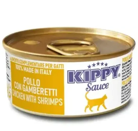 Kippy Sauce Cat Филе курицы с креветками в соусе, 70 г