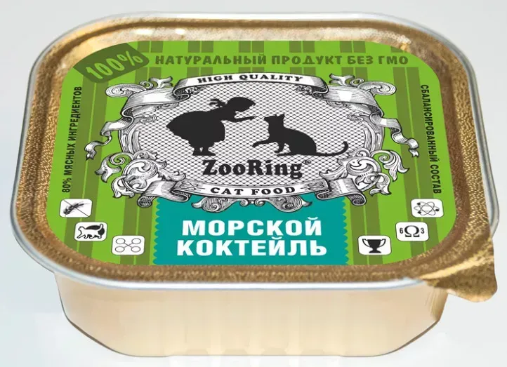 ZooRing Кусочки в желе Морской коктейль