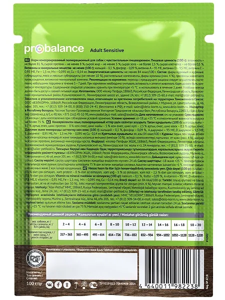 Пресервы ProBalance Dog Adult Sensitive