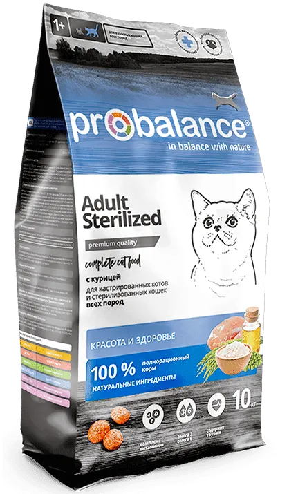 Корм ProBalance Cat Sterilized (Курица) для кошек