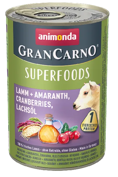 Gran Carno Superfoods (Ягненок, амарант, клюква, лососевое масло)