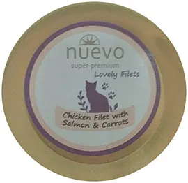 Nuevo Chicken Filet with Salmon & Carrots, 85 г