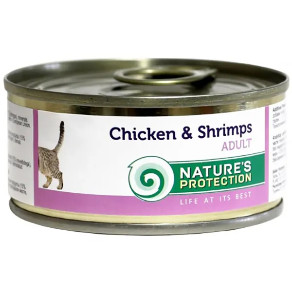 Nature"s Protection Cat Chicken & Shrimps (Курица, креветки) 100 гр