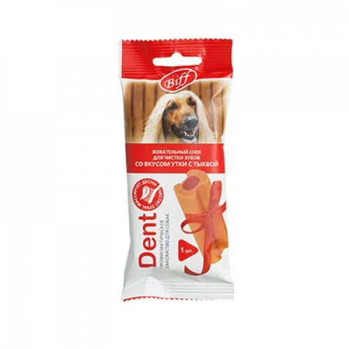 ТИТБИТ Жевательный снек DENT (Утка, тыква)