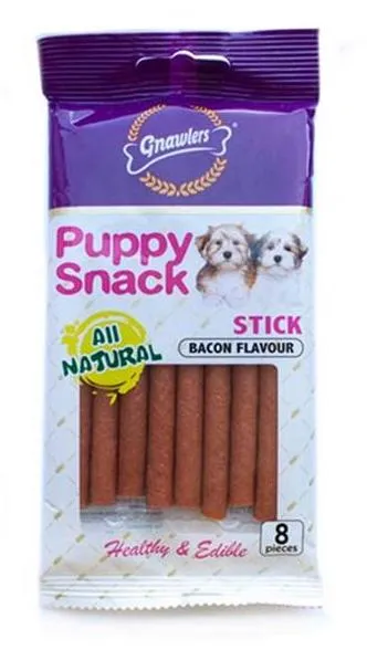 Gnawlers Puppy Stick Лакомство для собак с беконом