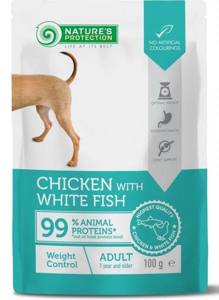 Nature"s Protection Adult Weight Control (Курица и белая рыба), 100 г