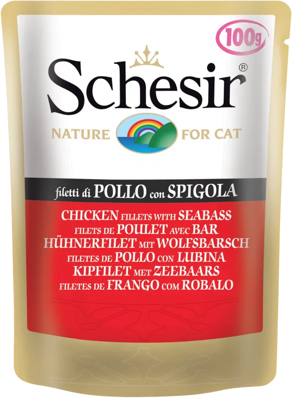 Schesir Chicken Seabass (Цыпленок, окунь) 100гр