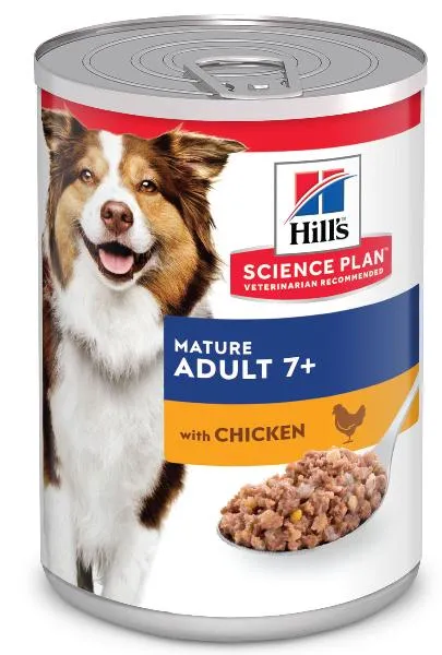 Hill's Science Plan Консервы для пожилых собак для поддержания жизненной энергии и иммунитета (курица)