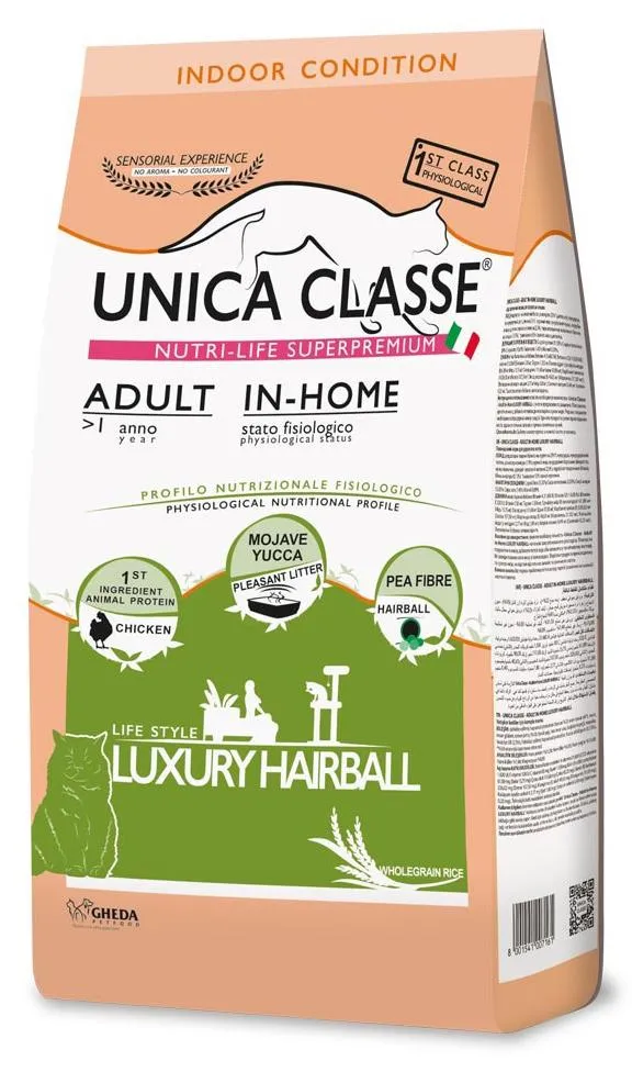 Unica Classe Adult In-Home Luxury Hairball (Курица) 10 кг