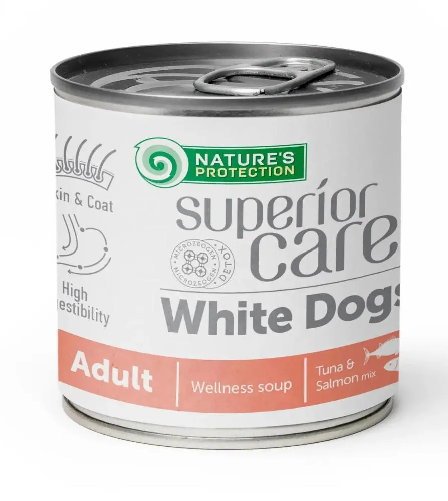 Nature"s Protection Суп Superior Care White Dogs All Breeds Adult (Лосось, тунец), 140 мл