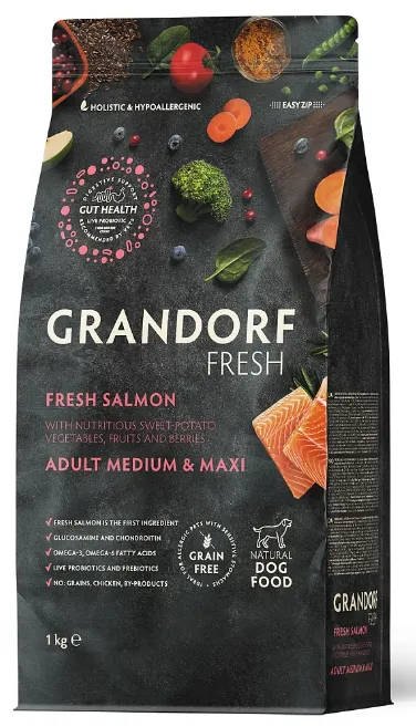  Grandorf Fresh Adult Medium&Maxi Breeds (лосось с бататом)