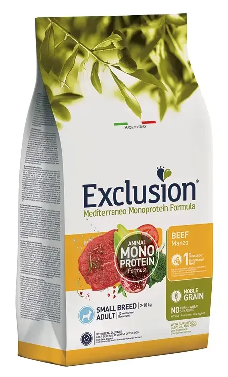 Exclusion Monoprotein Noble Grain Adult Small (Говядина), 2 кг