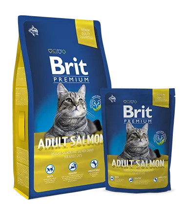 Корм Brit Premium Cat Adult (Лосось) для кошек