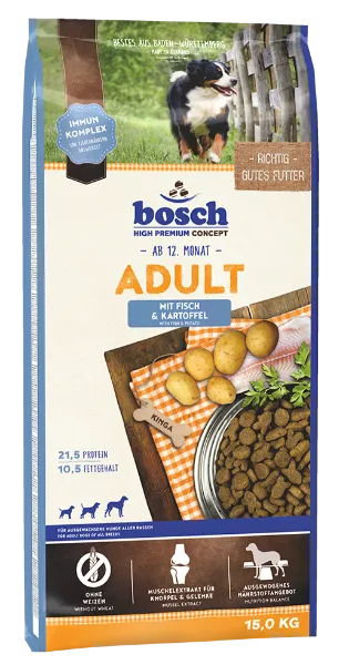 Корм Bosch Adult (Рыба, картофель) для собак
