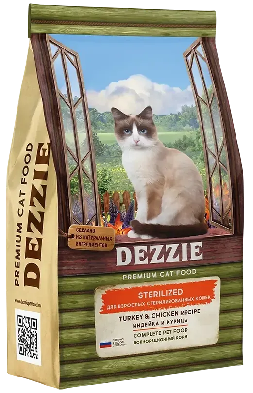 Dezzie Sterilized Cat (Индейка, курица)