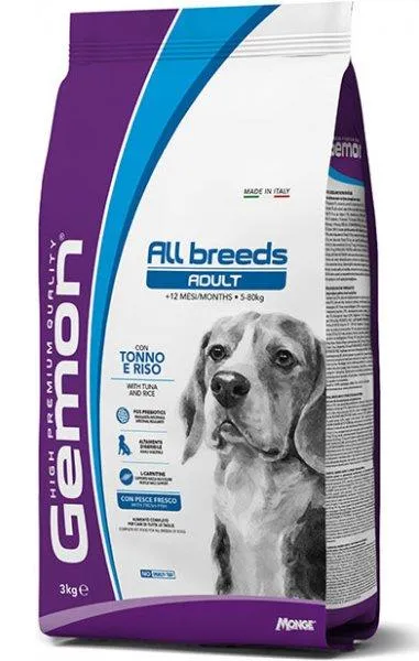 Gemon Dog Adult All breeds (Тунец, рис)