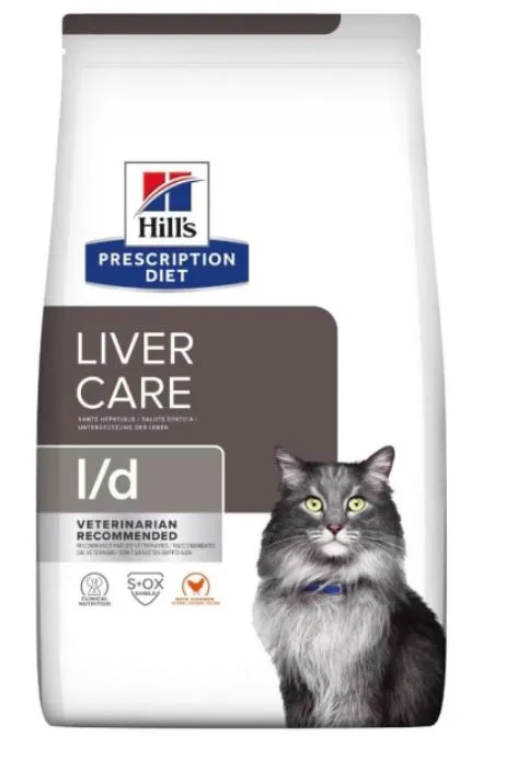 Hill's Prescription Diet l/d Liver Care для кошек (Курица), 1,5 кг