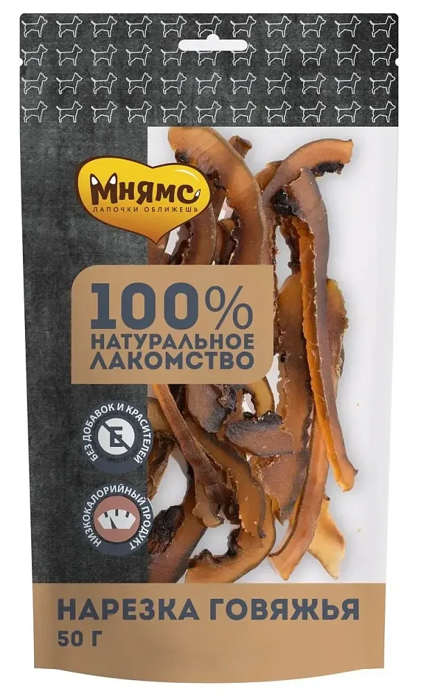 Мнямс Нарезка говяжья для собак