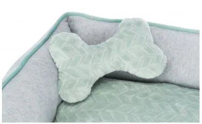 Лежак "TRIXIE", "Junior", с игрушкой, серый/ментол