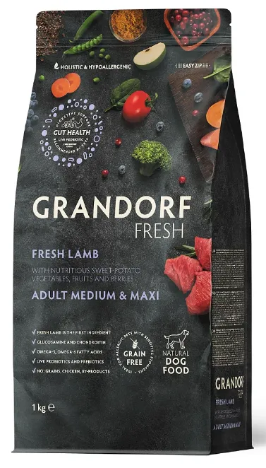 Grandorf Fresh Adult Medium&Maxi Breeds (ягнёнок с бататом)