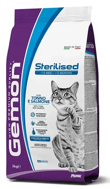 Gemon Cat Adult Sterilized (Тунец, лосось)