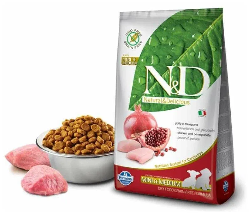 Farmina N&D Prime GF Puppy Small & Medium (Курица и гранат)