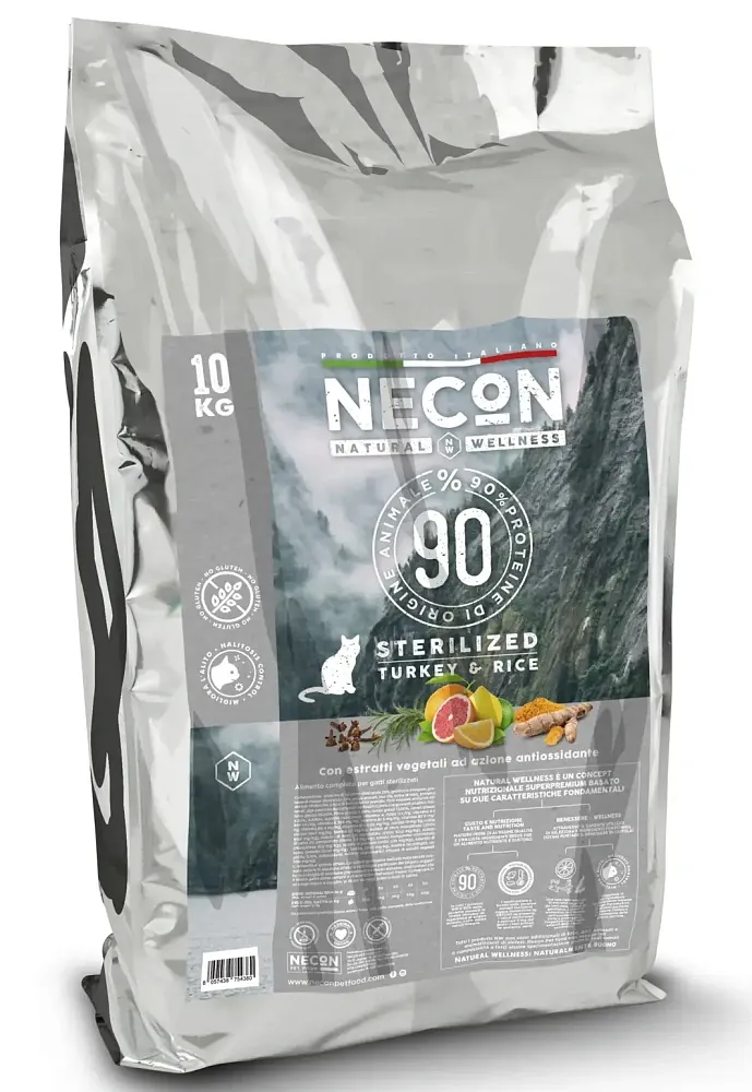 Necon Natural Wellness Sterilized Саt (Индейка, рис)
