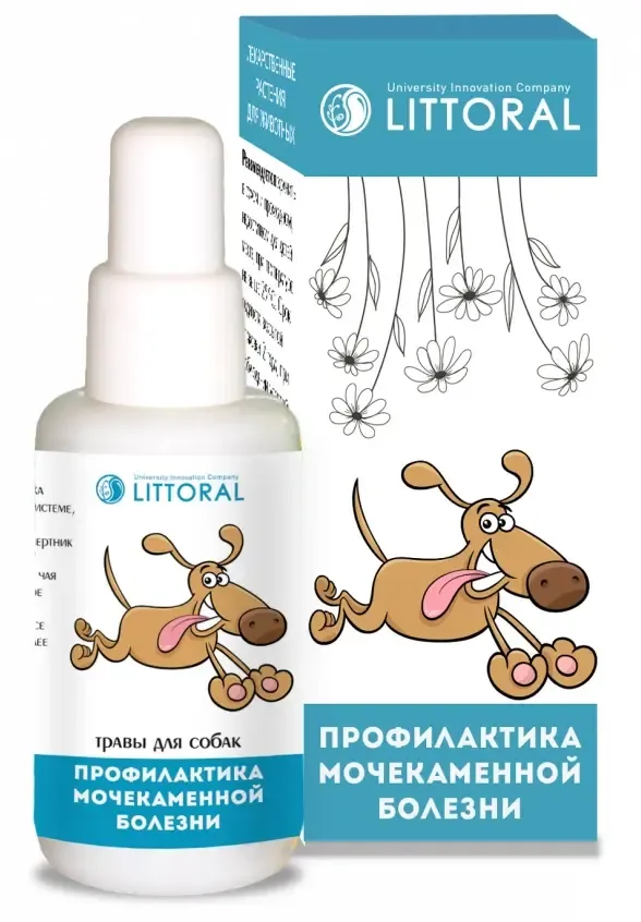 Littoral Лечебные травы для собак Профилактика мочекаменной болезни
