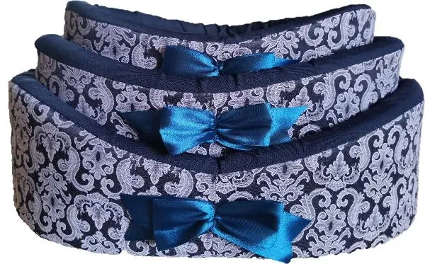 ДиАнКари Лежанка "Турецкий хлопок" (Синие узоры)