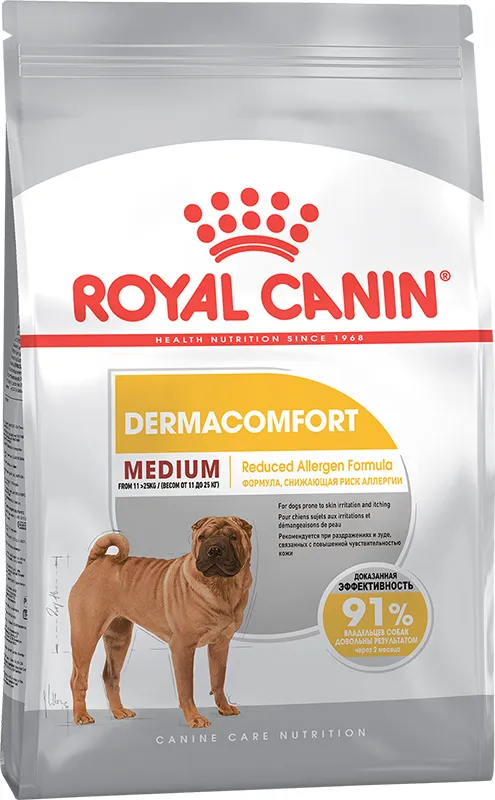 Корм Royal Canin Medium Dermacomfort для собак