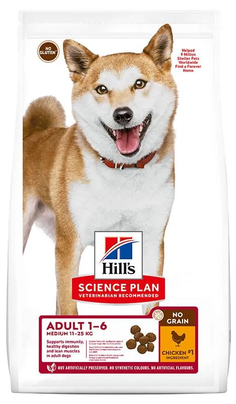 Корм Hill's Science Plan для взрослых собак средних пород (курица)