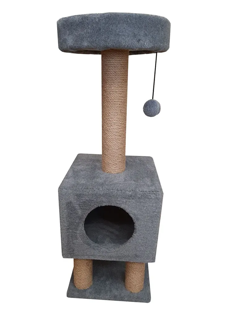 Cat House Когтеточка "Домик на ножках", 105 см, джут