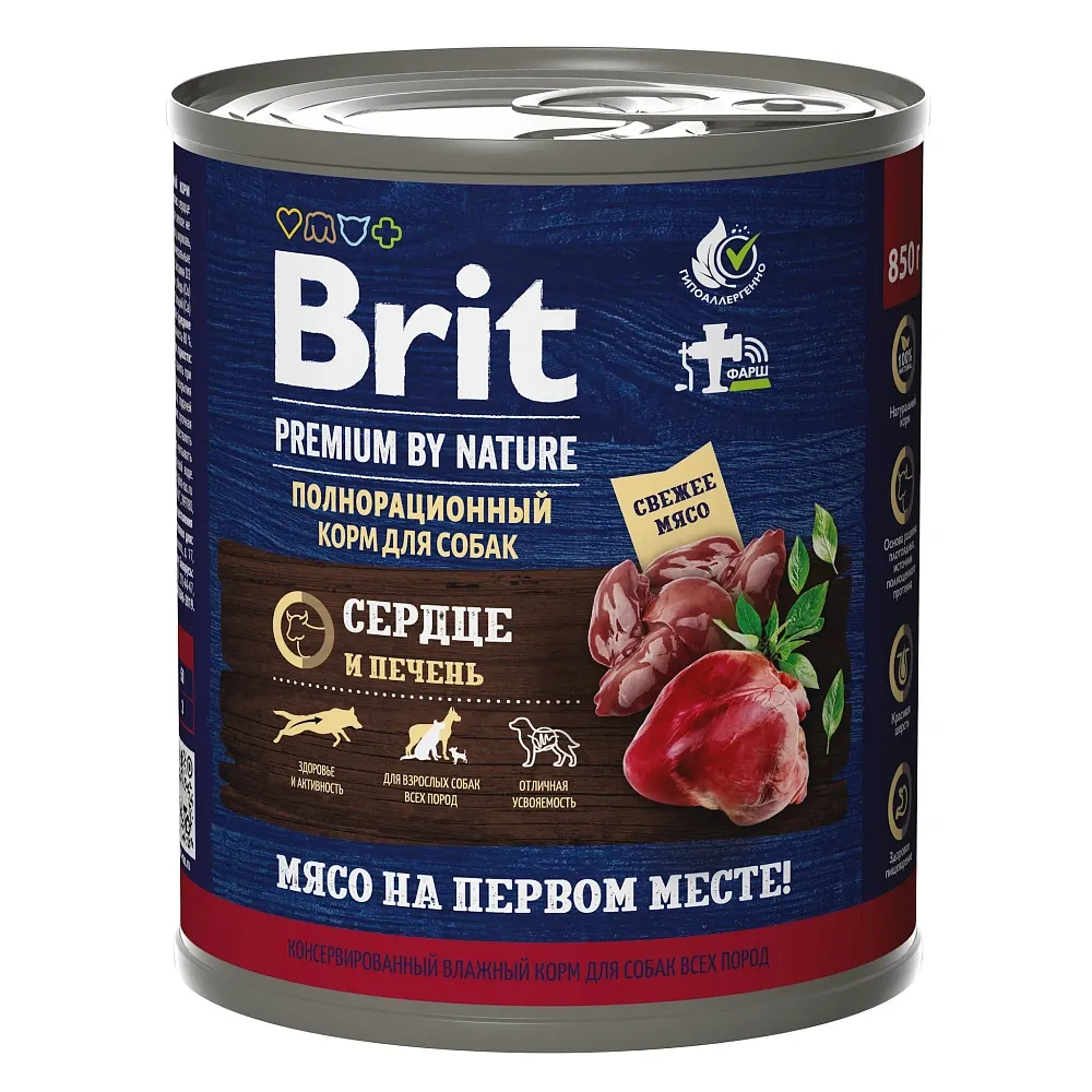 Brit Premium Dog (Сердце и печень)