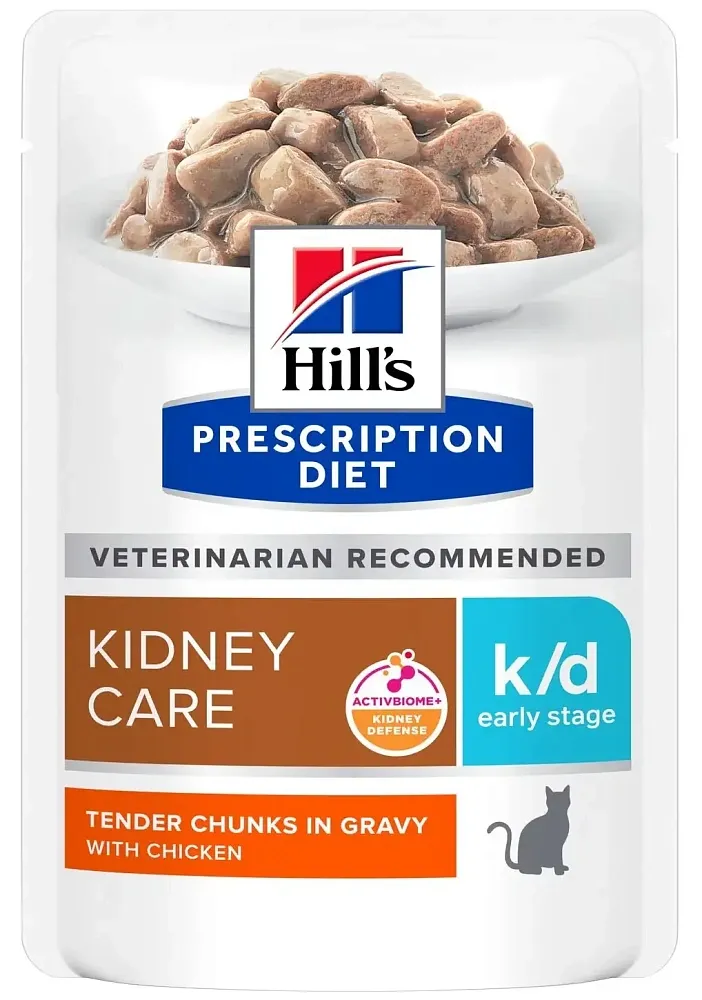 Hill"s Prescription Diet k/d Early Stage Влажный корм для кошек с курицей, 85 г