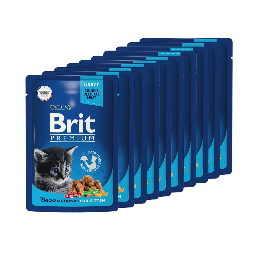 Brit Premium Пауч для котят (Цыпленок в соусе)