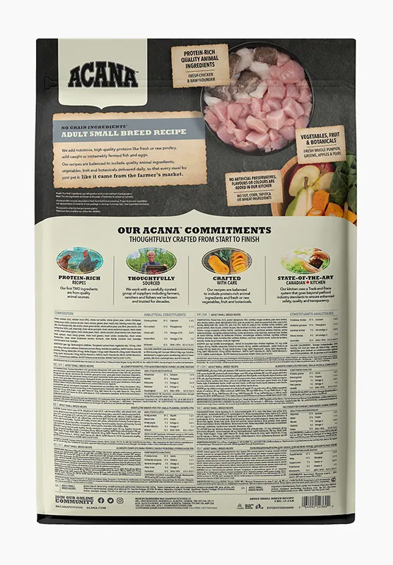 Корм ACANA ADULT SMALL BREED (для собак)
