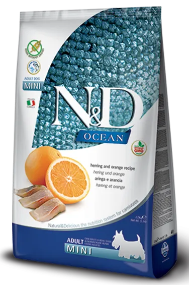 Farmina N&D Ocean GF Adult Mini (Сельдь и апельсин)