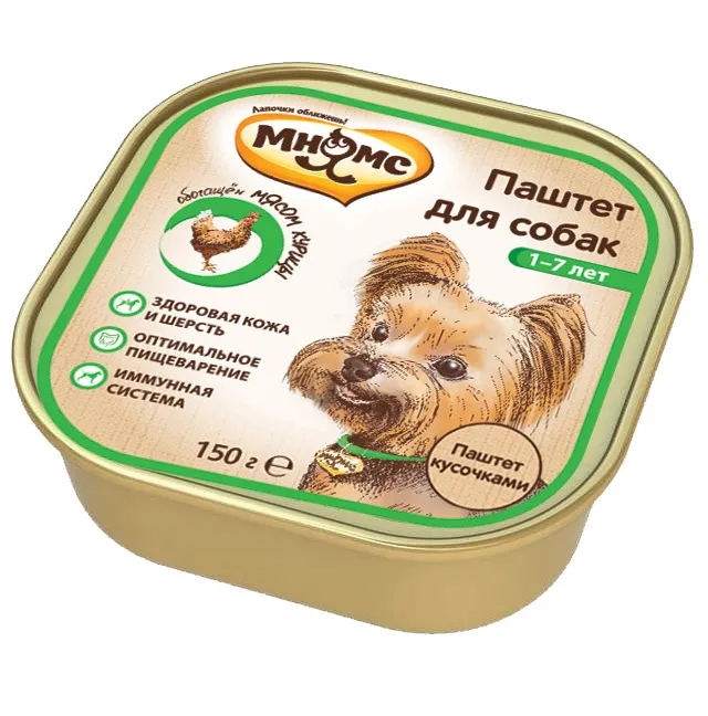 Мнямс Консервы для собак с курицей, 150 г