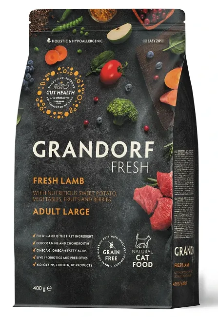 Grandorf Fresh Adult Large Breeds (ягнёнок с бататом), 2 кг