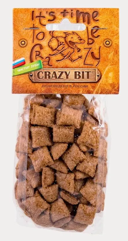 Crazy Bit Хрустящие подушечки с ягненком 65 г