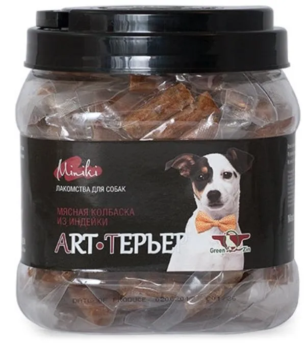 GreenQZin Колбаски "ART-ТЕРЬЕР" с мясом индейки