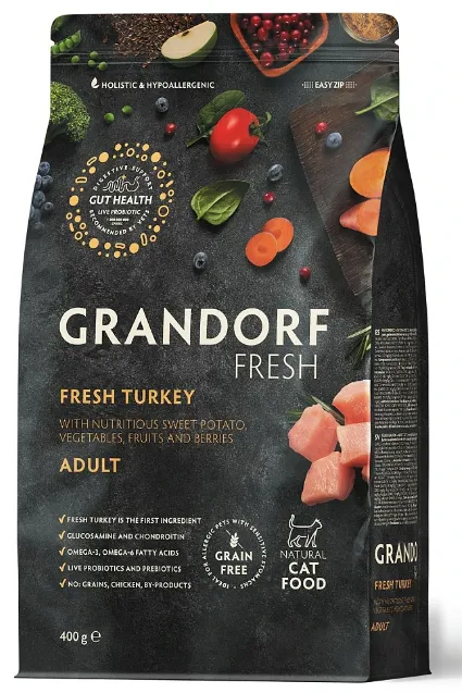 Grandorf Fresh Adult (индейка с бататом), 2 кг