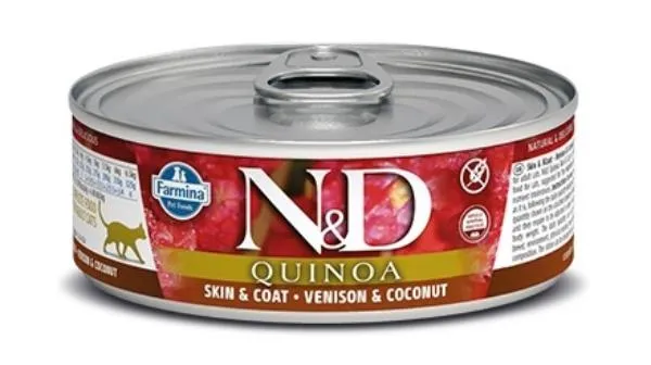 Консервы Farmina N&D Quinoa Cat (Оленина, кокос), 70 г